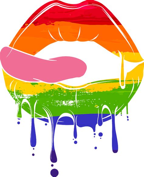 Rainbow Lips Lgbtq Month Acceptance Supporter Pride Parade Greeting Card By Haselshirt
