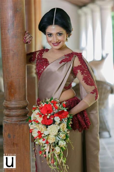 Palm hotel is an exciting and innovative cabana hotel built on a coconut grove in southern sri lanka. Sri Lankan fashion | Bridal wedding dresses, Saree wedding ...