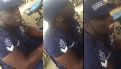 Secret Video Shows Ghana Police Officer Asking For A Ghc 100 Bribe Yencomgh