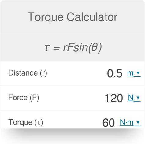 Torque Unit Conversion Table Elcho Table