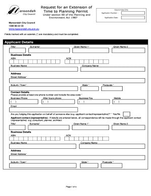 Fillable Online Application For Asset Maroondah City Council Fax Email Print PdfFiller