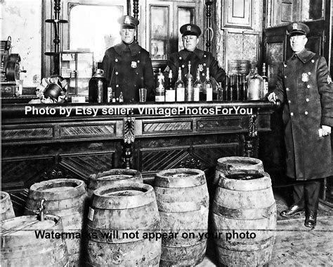 1920s Prohibition Era Speakeasy Police Raid Bootlegger Etsy