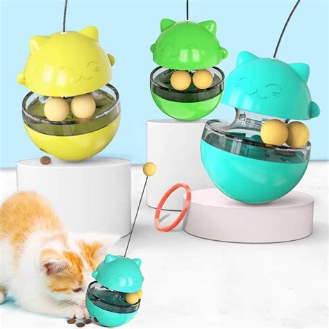 Cat Toys Funny Pet Shaking Leakage Food Container Cat Slow Food Ball