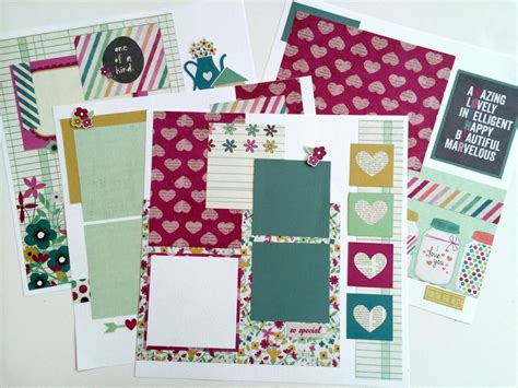 Sale Scrapbook Pages Kit Or Premade Pre Cut With Instructions