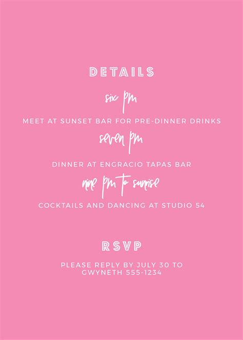 Rosa Minimalist Bachelorette Weekend Invitation Editable Etsy