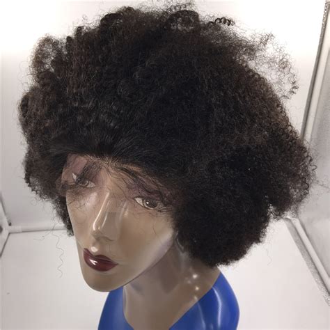 Afro Curl Remy Human Hair Lace Front Wigs Lace Front Wigs