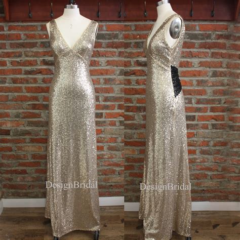 Blue Wedding Dresses Bridesmaid Dresses Formal Dresses Backless Sequin Dress Sleeveless