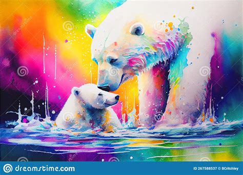 Polar Bears Global Warming Ice Melting In The Bear Frozen Arctic North