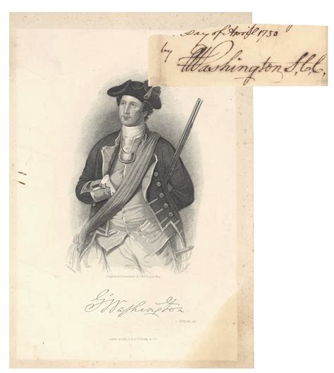 Lot Detail Extremely Rare George Washington Autograph At Age 18