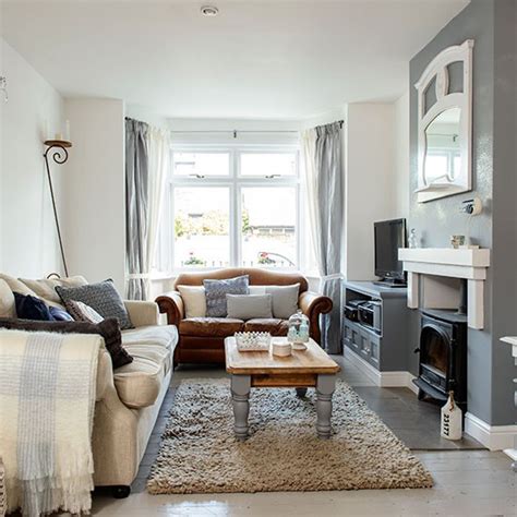 Cosy Grey And White Living Room Decorating Housetohome