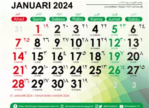 Link Download Kalender 2024 Pdf Masehi Hijriah Pasaran Jawa Lengkap