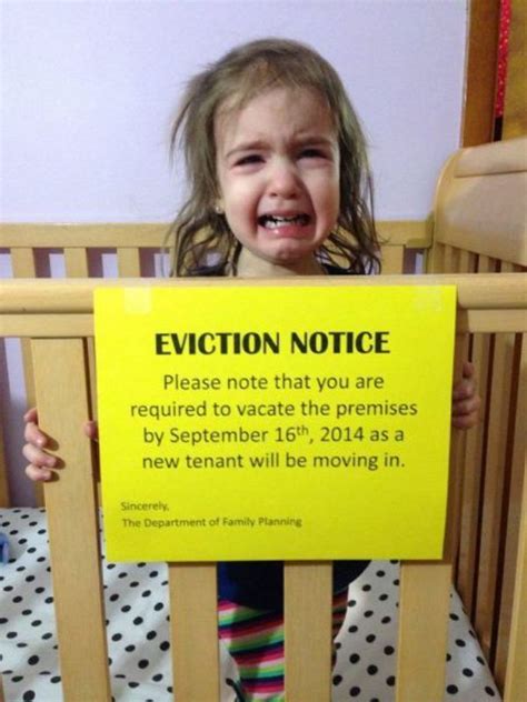 Eviction Notice Funlexia Funny Pictures