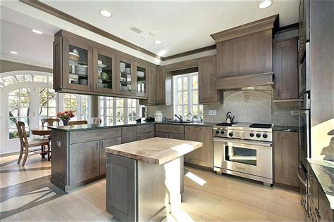 Gray Kitchen Walls Maple Cabinets