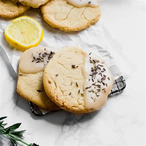 These Zippy Vegan Lavender Lemon Cookies Make A Beautiful Delicious