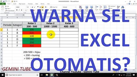 Cara Membuat Angka Perhitungan Warna Berubah Secara Otomatis Di Excel Warga Co Id