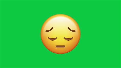 Sad Emoji Green Screen Footage Royalty Free Download Stock Video 2019