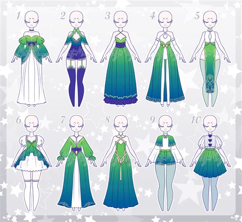 Outfit Adoptable Batch 161 Closed By Minty Mango On Deviantart