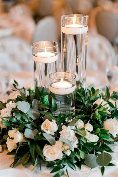 How To Make Floating Candle Centerpieces With Flowers Home Interior