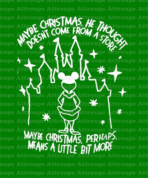 maybe christmas doesnt come from a store grinch dr seuss svg etsy