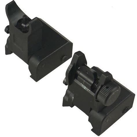 New Premium Military Flip Up Folding Front And Rear Iron Sights ...