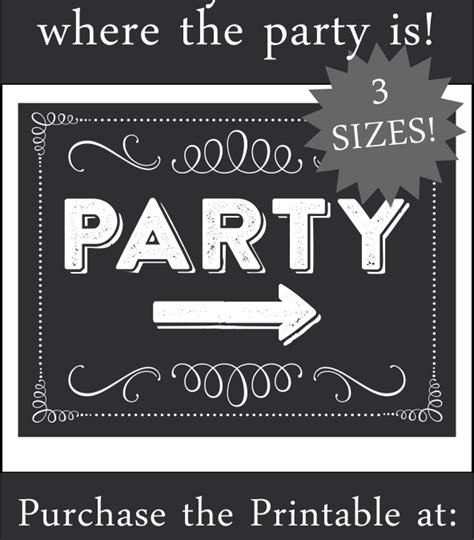 Party — Sign Printable
