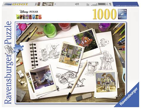 I love all things disney!! Disney Pixar Sketches 1000 Piece Ravensburger Jigsaw Puzzle