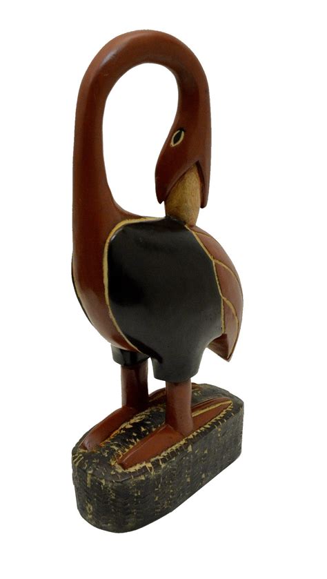 African Art Tall Wooden Sankofa Bird 18h African Heritage Collection