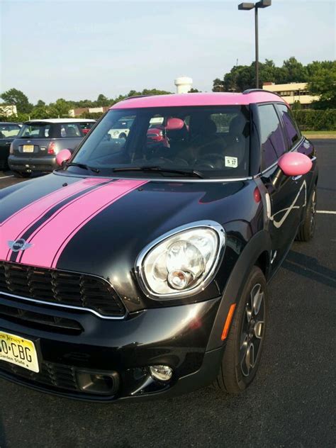 My Pink And Black Mini Cooper Mini Cooper Mini Cabrio Pink Mini Coopers