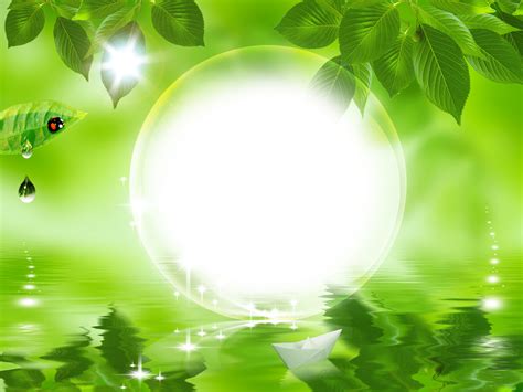 Download HD Nature Frames - Nature Green Leaf Background Hd Transparent
