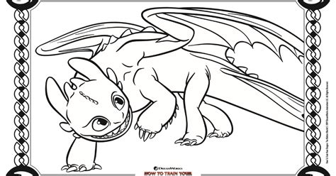 Toothless Coloring Page - How To Train Your Dragon 3 - Mama Likes This