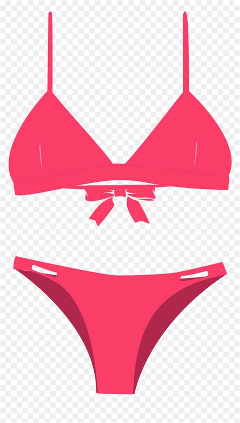 Pink Bikini Clipart Bikini Transparent Illustration Hd Png Download Vhv