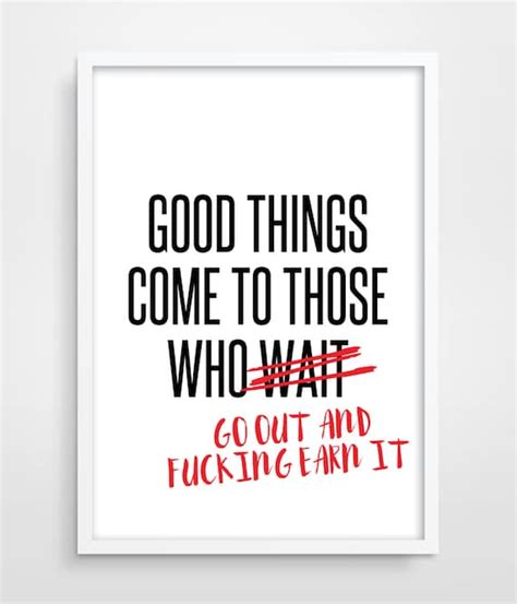 Good Things Come To Those Who Wait Inspirational Quote Etsy