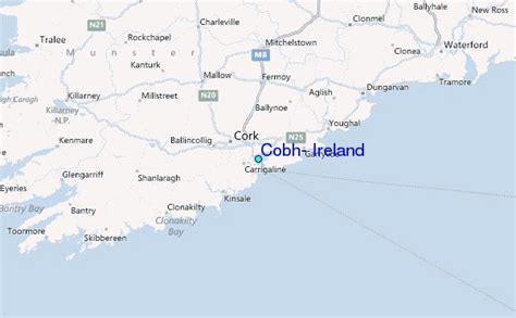 Cobh Ireland Map World Map Gray