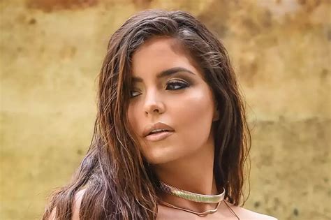 Demi Rose Sizzles In Shimmering Gold Bikini In Sexy New Fashion Shoot