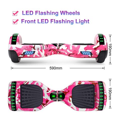 sisigad hoverboard self balancing scooter 6 5 two wheel self balancing hoverboard with