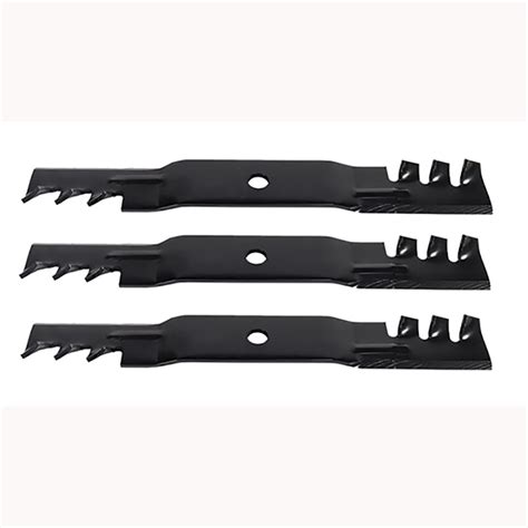 3 Toothed Mulching Mower Blades For John Deere Compact Tractor 4010