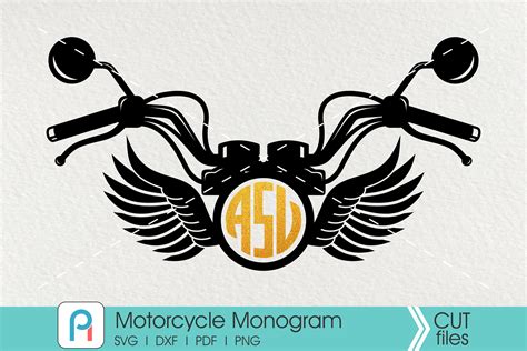 Motorcycle Svg Motorcycle Monogram Svg Rider Svg Monogram Svg Svg