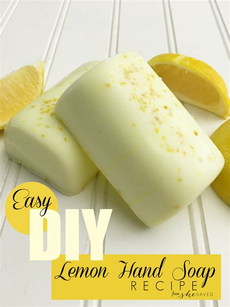 Easy Diy Lemon Hand Soap Recipe Shesaved®
