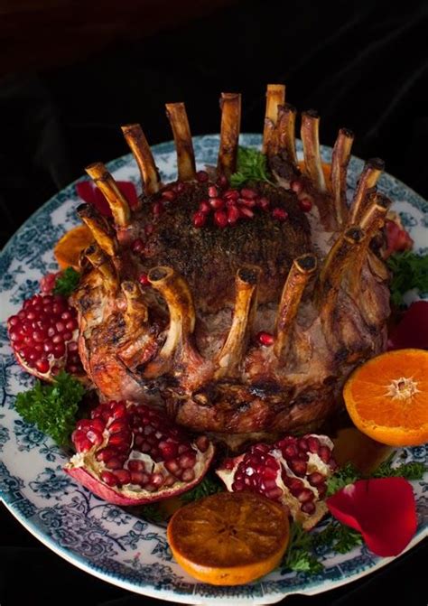The result is delicious enough for a special occasion, yet it is simple enough to be made on a weeknight. Crown Roast of Pork with Pomegranate Recipe and Christmas ...