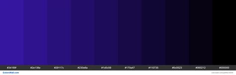 Shades Xkcd Color Indigo Blue 3a18b1 Hex Colors Palette Colorswall