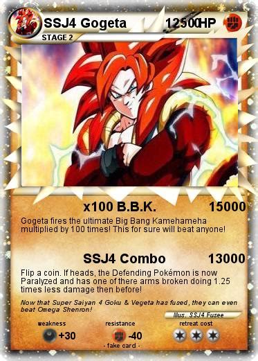 Pokémon Ssj4 Gogeta 12 1 1 X100 Bbk 15000 My Pokemon Card
