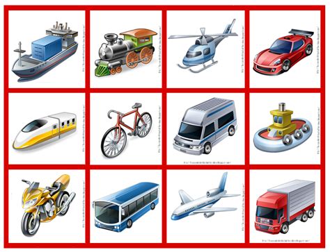 Dibujos de transportes para colorear: Laminas de Conceptos | Medios de transporte ...