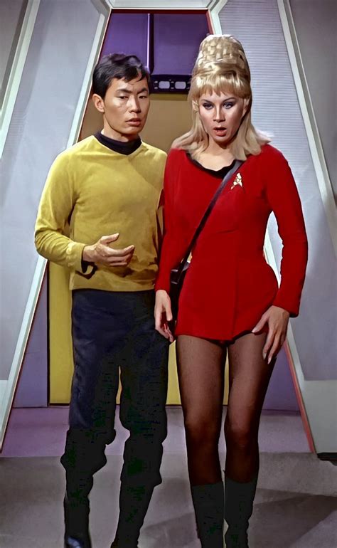 Sulu And Yeoman Janice Rand George Takei Grace Lee Whitney In
