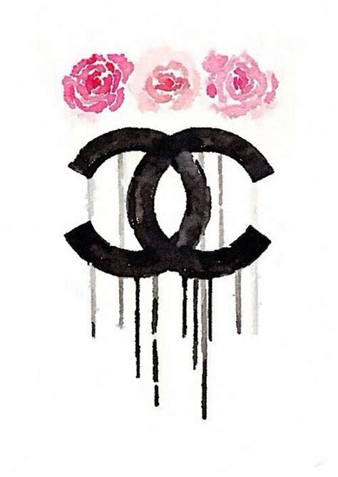 New and preowned, with safe shipping and easy returns. art, chanel, drawing, fashion, painting, pink, roses ...