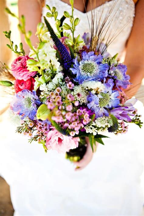 Beautiful Wedding Bouquet Containing Wild Flowers