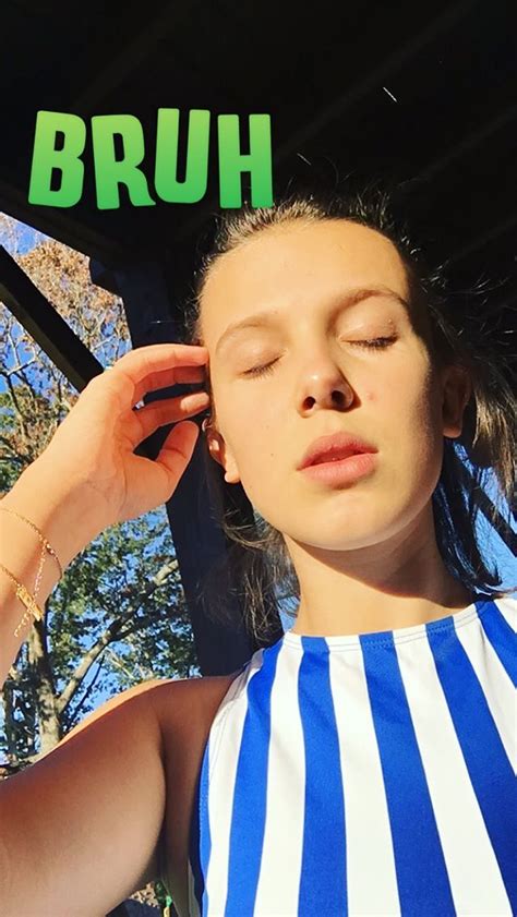 Millie bobby brown's instagram live stream from march 20th 2020. Millie Bobby Brown on her instagram story (2017) (com ...