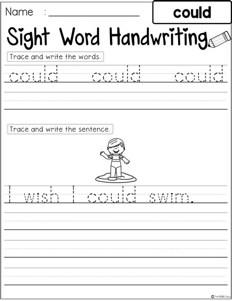 Sight Words Handwriting First Grade Sight Words Words Common Core