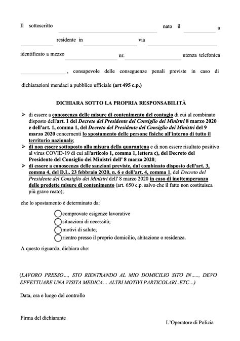 In questo sito potrai trovare link e strumenti utili alla compilazione del modulo di autocertificazione richiesto in base al dpcm sottoscritto il 9 marzo 2020 dal presidente del consiglio dei ministri (ultima. Coronavirus, ecco la nuova autocertificazione ...