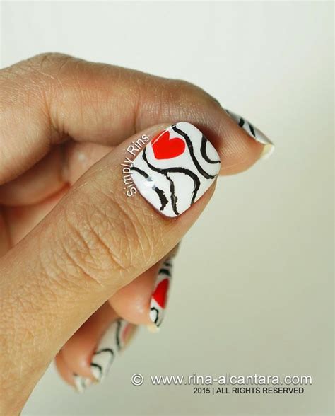 Nail Art Accidental Love Simply Rins Nail Art Valentine Nail Art