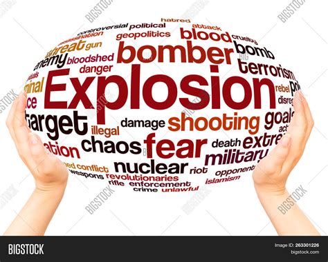Explosion Word Cloud Image And Photo Free Trial Bigstock